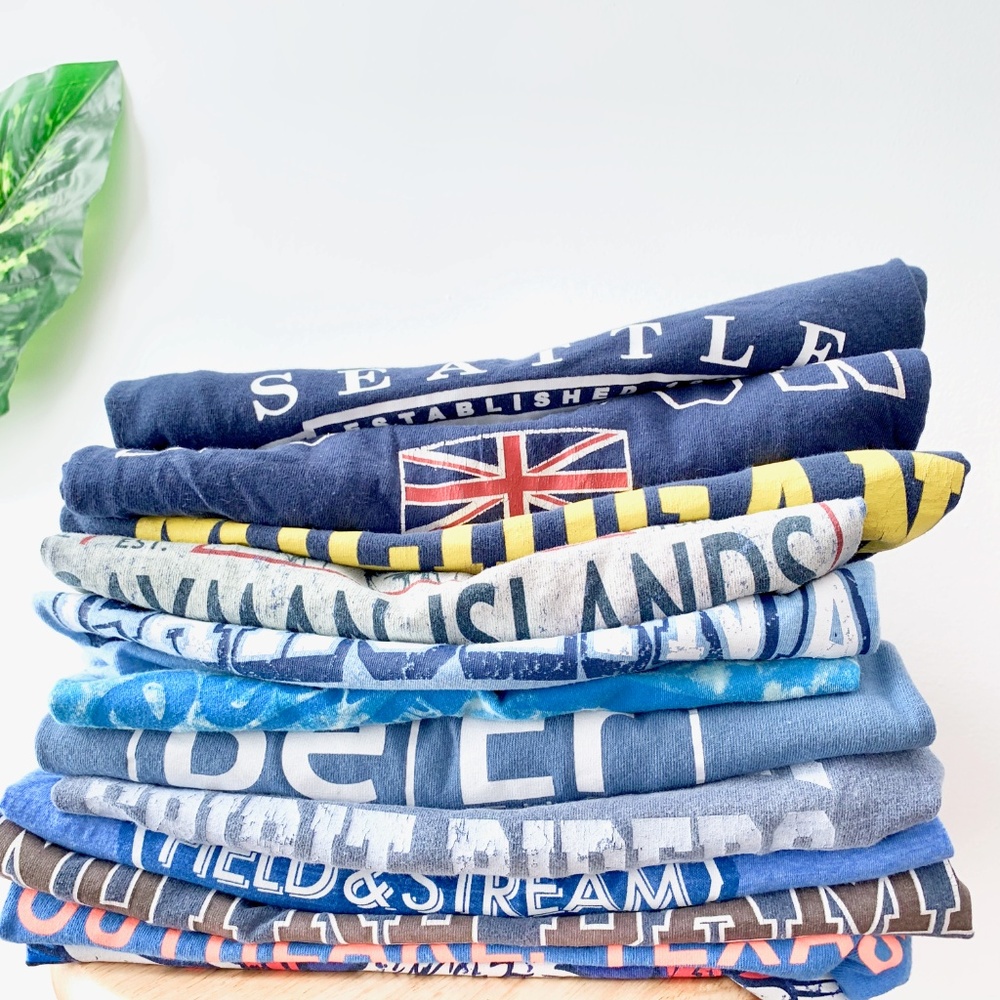 3 Vintage Tee Bundle graphic band college - Picture 4 of 7